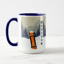 Search for snowboarding mugs Illustration