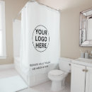 Search for business logo shower curtains Marketing