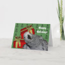Search for parrot christmas cards African grey
