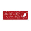 Search for winter bird return address labels Snowflakes