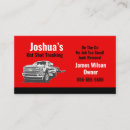 Search for red truck business cards Delivery service