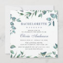 Search for green eucalyptus hens party invitations Botanical