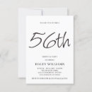Search for 56th birthday invitations Elegant