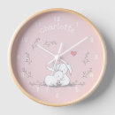 Search for pink bunny clocks Kids