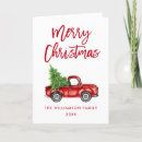 Search for vintage red truck christmas cards Rustic