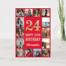 Search for 24th birthday cards Twenty fourth birthday