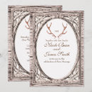 Search for deer antler wedding invitations Country