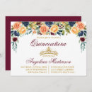 Search for burgundy roses quinceanera invitations 15th birthday