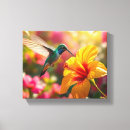 Search for hummingbird canvas prints Flower