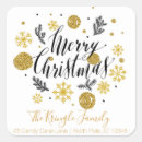 Search for black gold return address stickers Typography