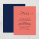 Search for coral and navy invitations Simple