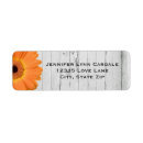 Search for gerbera daisy wedding return address labels Country