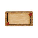 Search for twine return address labels Rustic