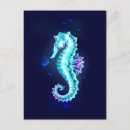 Search for seahorse invitations Blue
