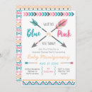 Search for arrow gender reveal invitations Boho