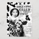 Search for cow party invitations 1st