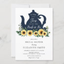 Search for tea sunflower bridal shower invitations Floral