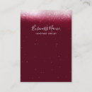 Search for burgundy business cards Trendy