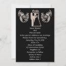 Search for bride and groom silhouette wedding invitations Black