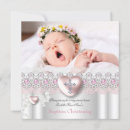 Search for pink lace christening invitations Cross