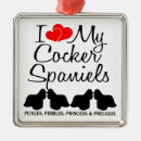 Search for cocker spaniel dog christmas tree decorations Heart