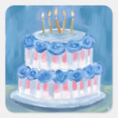 Search for birthday celebration stickers Blue