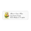 Search for yellow roses return address labels Flowers