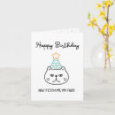 Search for from the cat birthday cards Cute