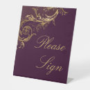 Search for gothic wedding signs Purple