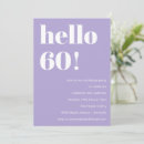 Search for lavender birthday invitations Bold typography