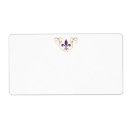 Search for fleur de lis return address labels Louisiana