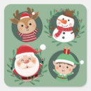 Search for frosty snowman stickers Santa claus