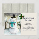 Search for whimsical snowman christmas invitations Cute