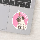 Search for dog in cone stickers Pug