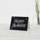 Search for glamour birthday cards Black