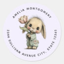 Search for purple tulips return address labels Easter