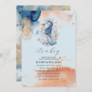 Search for seahorse baby shower invitations Under the sea