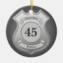 Search for police badge christmas tree decorations Cop
