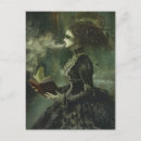 Search for woman reading book postcards Victorian