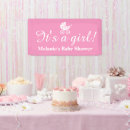 Search for new baby girl banners Pink