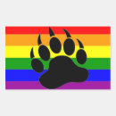 Search for paw rectangle stickers Bear claw