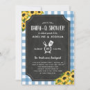 Search for gingham baby shower invitations Rustic