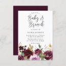 Search for maroon baby shower invitations Floral