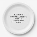 Search for bachelorette plates Bridal party