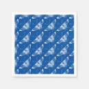Search for white butterfly napkins Blue and white