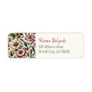 Search for exotic flower return address labels Tropical