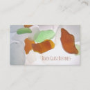 Search for sea glass business cards Beachcomber