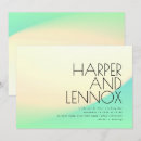 Search for green and yellow invitations For her