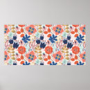Search for white floral pattern posters Background
