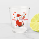 Search for santa claus shot glasses Red